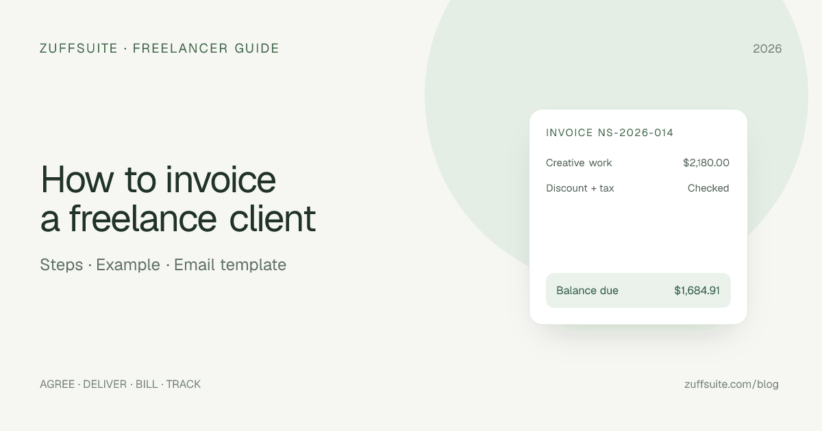 How to Invoice a Client as a Freelancer | ZuffSuite